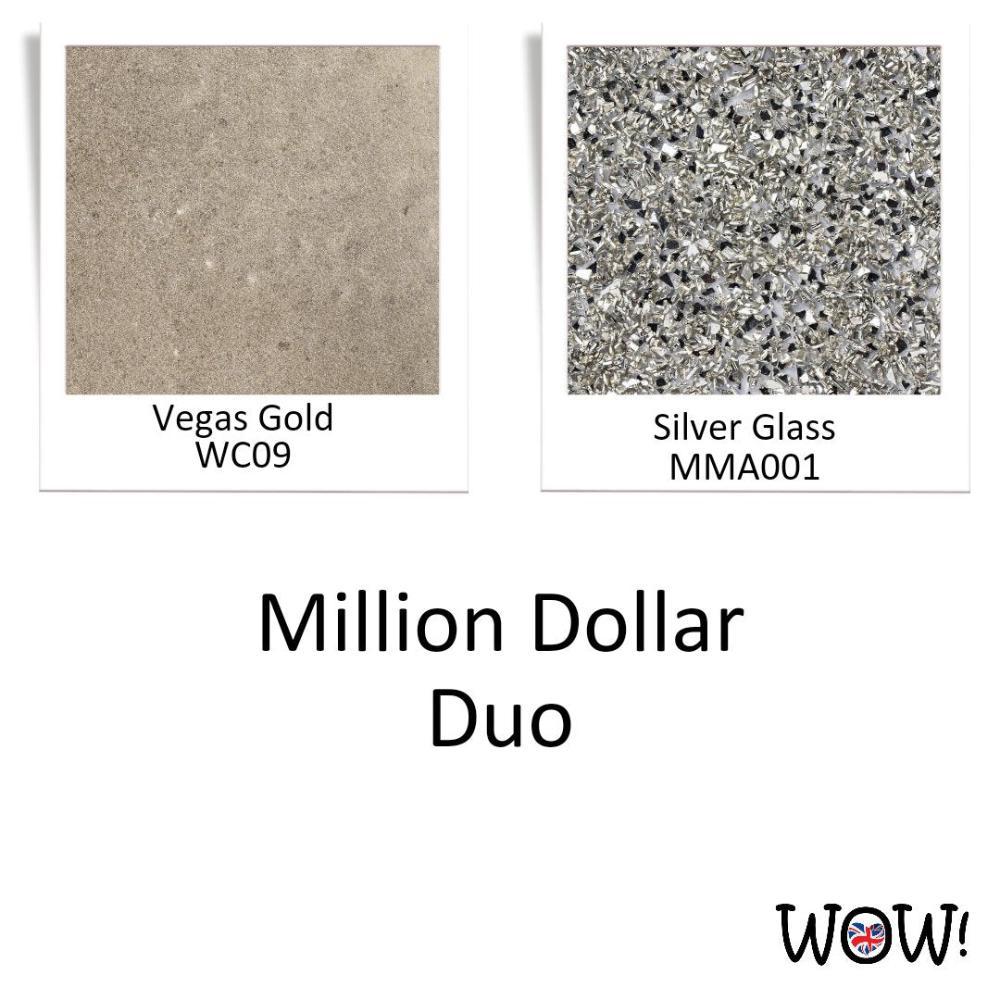 Wow Embossing Powder Mixed Media Duo - Million Dollar - Silver and Gold - Honey Bee Stamps
