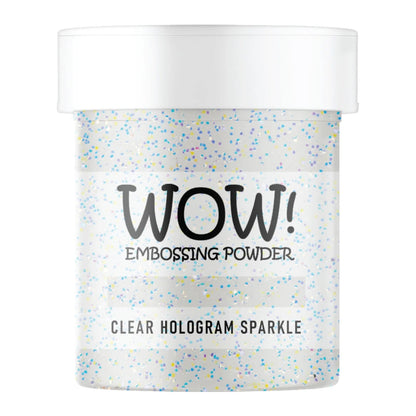 WOW! Glitter Embossing Powder - Clear Hologram Sparkle - Honey Bee Stamps