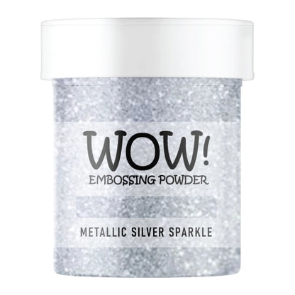 WOW! Glitter Embossing Powder - Metallic Silver Sparkle - Honey Bee Stamps