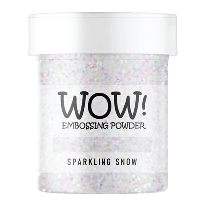 WOW! Glitter Embossing Powder - White Iridescent Sparkle - Sparkling Snow - Honey Bee Stamps
