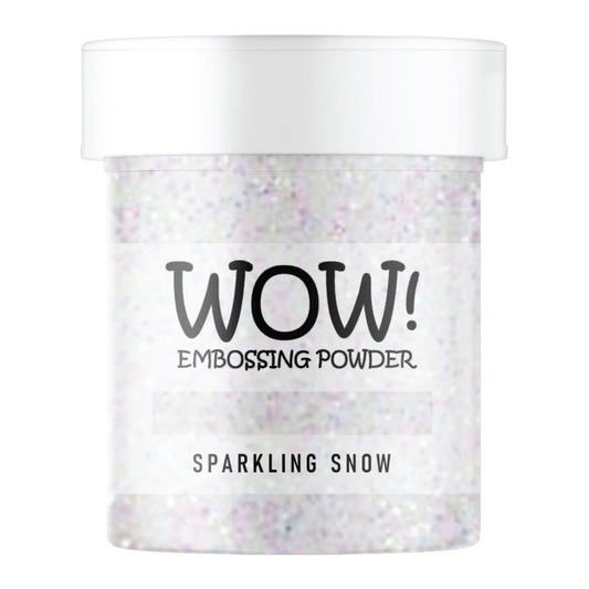 WOW! Glitter Embossing Powder - White Iridescent Sparkle - Sparkling Snow - Honey Bee Stamps