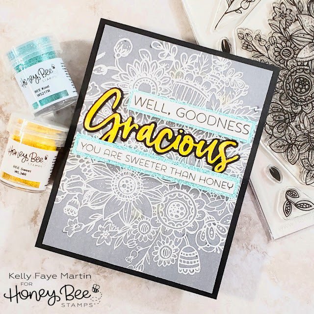 WOW! Teal Glitter Embossing Powder by Honey Bee Stamps - BEE Kind - Honey Bee Stamps