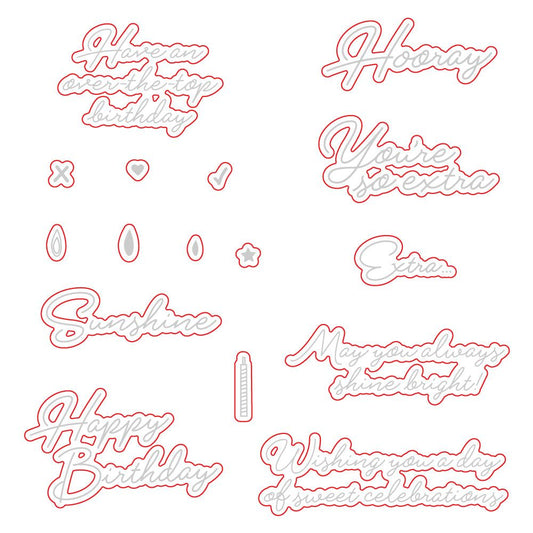 You're So Extra - Honey Cuts - Coordinating Dies - Honey Bee Stamps