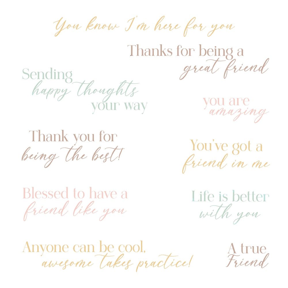 You've Got A Friend - 4x6 Photopolymer Stamp Set - Honey Bee Stamps