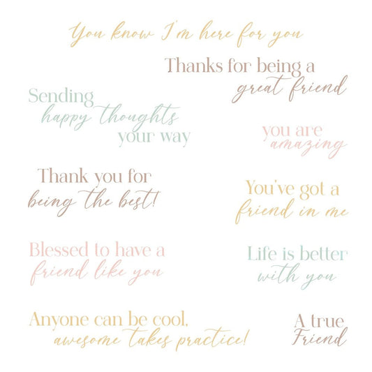 You've Got A Friend - 4x6 Photopolymer Stamp Set - Honey Bee Stamps