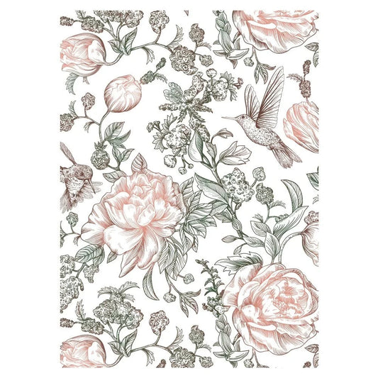 Zelia's English Garden - 5x7 Rubber Cling Stamp Set - Honey Bee Stamps