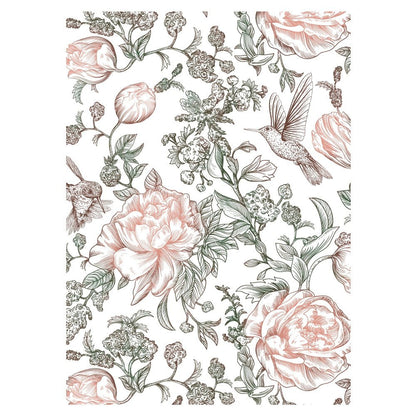 Zelia's English Garden - 5x7 Rubber Cling Stamp Set - Honey Bee Stamps