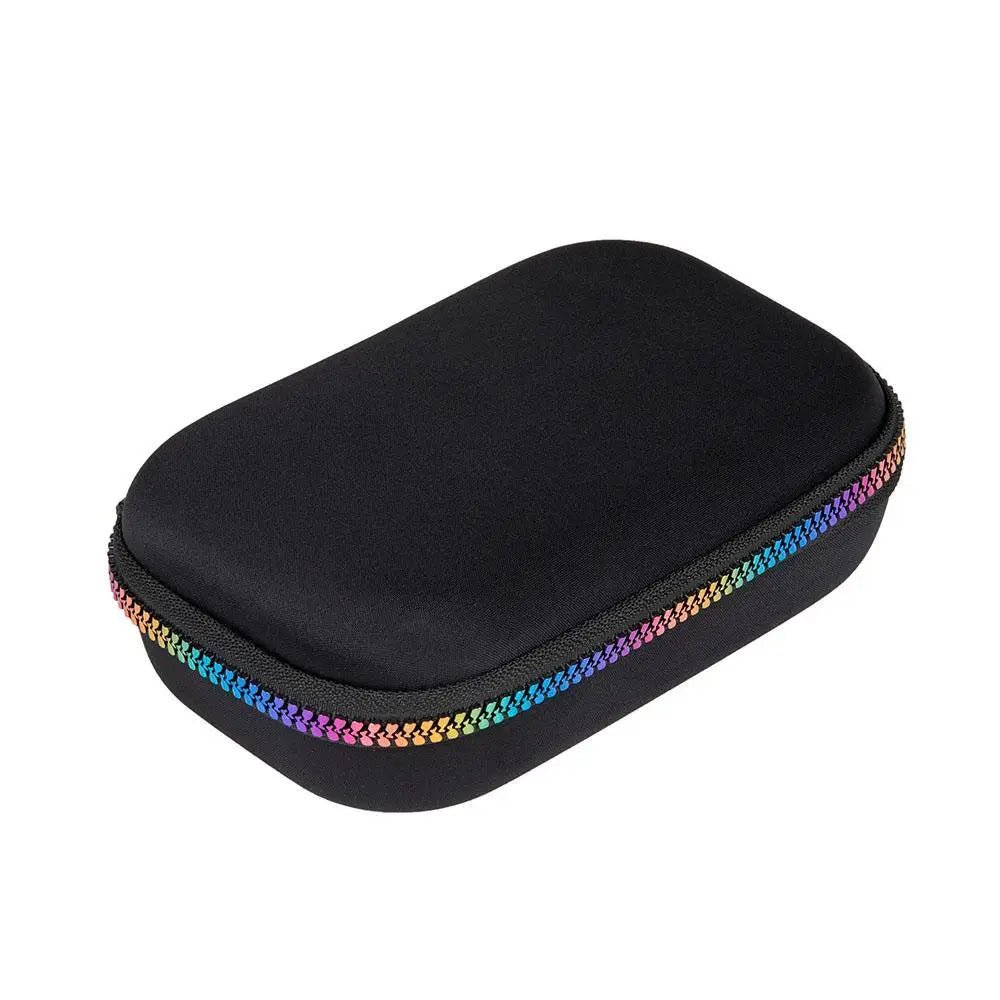 ZIPIT Black with Rainbow Zipper Storage Box - Honey Bee Stamps