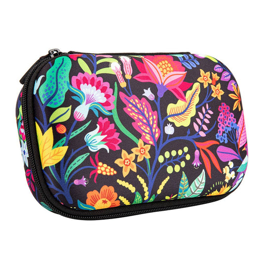 ZIPIT Flowers Pencil Case and Art Supply Storage Zipper Box - Honey Bee Stamps