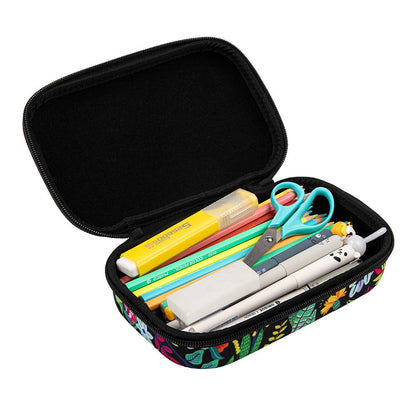 ZIPIT Flowers Pencil Case and Art Supply Storage Zipper Box - Honey Bee Stamps