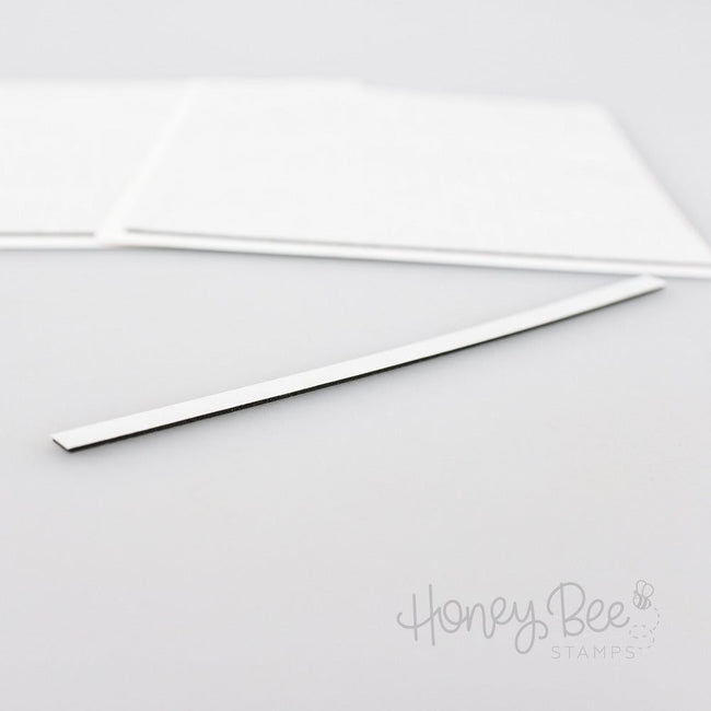 1/4” Black Foam Strips - 6x6” 2pk Sheets - 48 Strips - Honey Bee Stamps