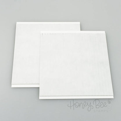 1/4” Black Foam Strips - 6x6” 2pk Sheets - 48 Strips - Honey Bee Stamps