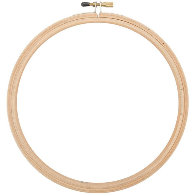 8” Wood Embroidery Hoop W/Round Edges By Frank A. Edmunds - Honey Bee Stamps