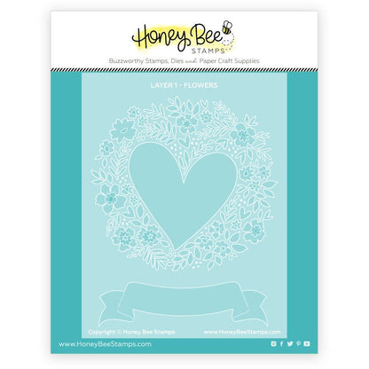 A Little Note - Set of 4 - A2 4.25"x5.5" Coordinating Stencils - Retiring - Honey Bee Stamps