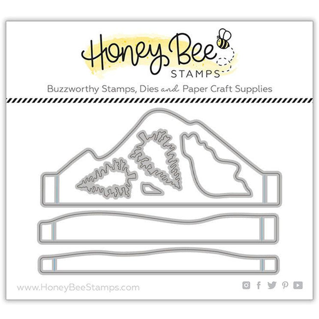A2 Mountain Scene Builder Add-On - Honey Cuts - Honey Bee Stamps