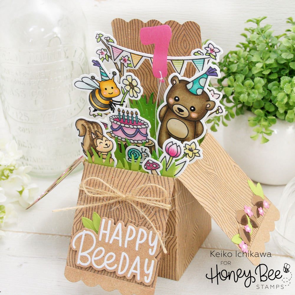 A2 Surprise Box Card Base - Honey Cuts - Honey Bee Stamps