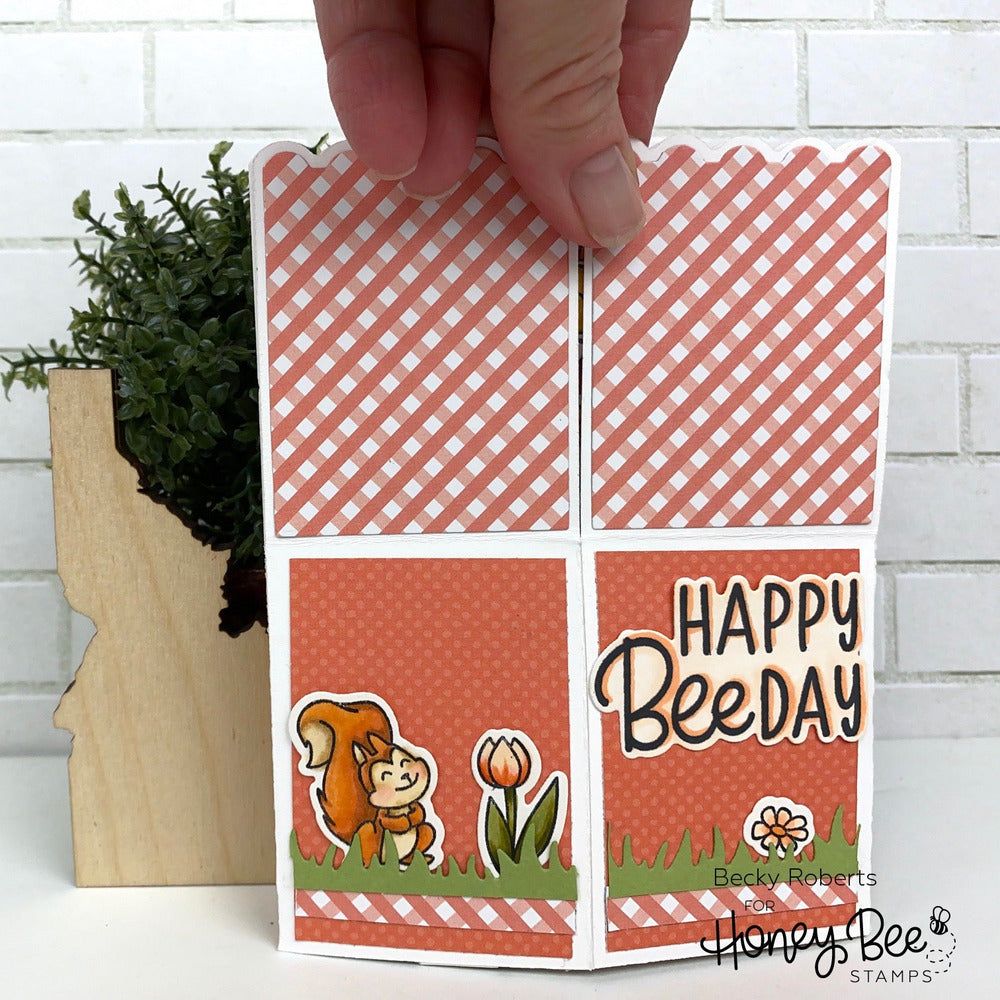 A2 Surprise Box Card Base - Honey Cuts - Stand - Alone Dies - Honey Bee Stamps