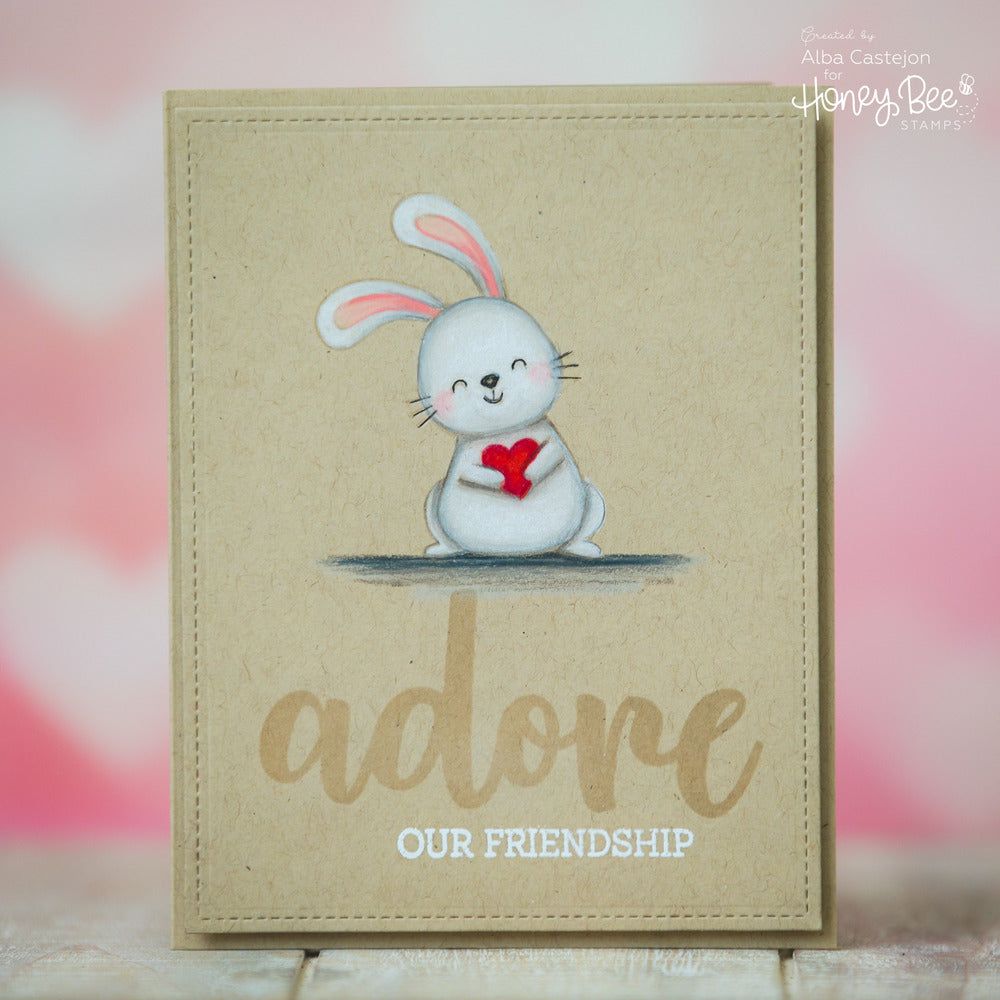 Adore - 3x4 Photopolymer Stamp Set - Retiring - Honey Bee Stamps