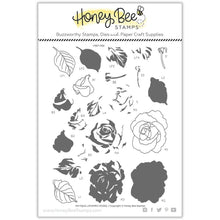 Antique Layering Roses - 6x8 Stamp Set - Retiring - Honey Bee Stamps