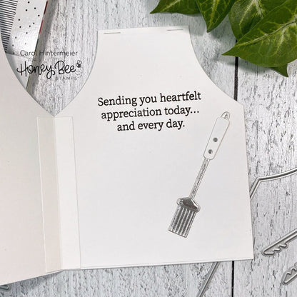 Apron A2 Card - Honey Cuts - Stand - Alone Dies - Honey Bee Stamps