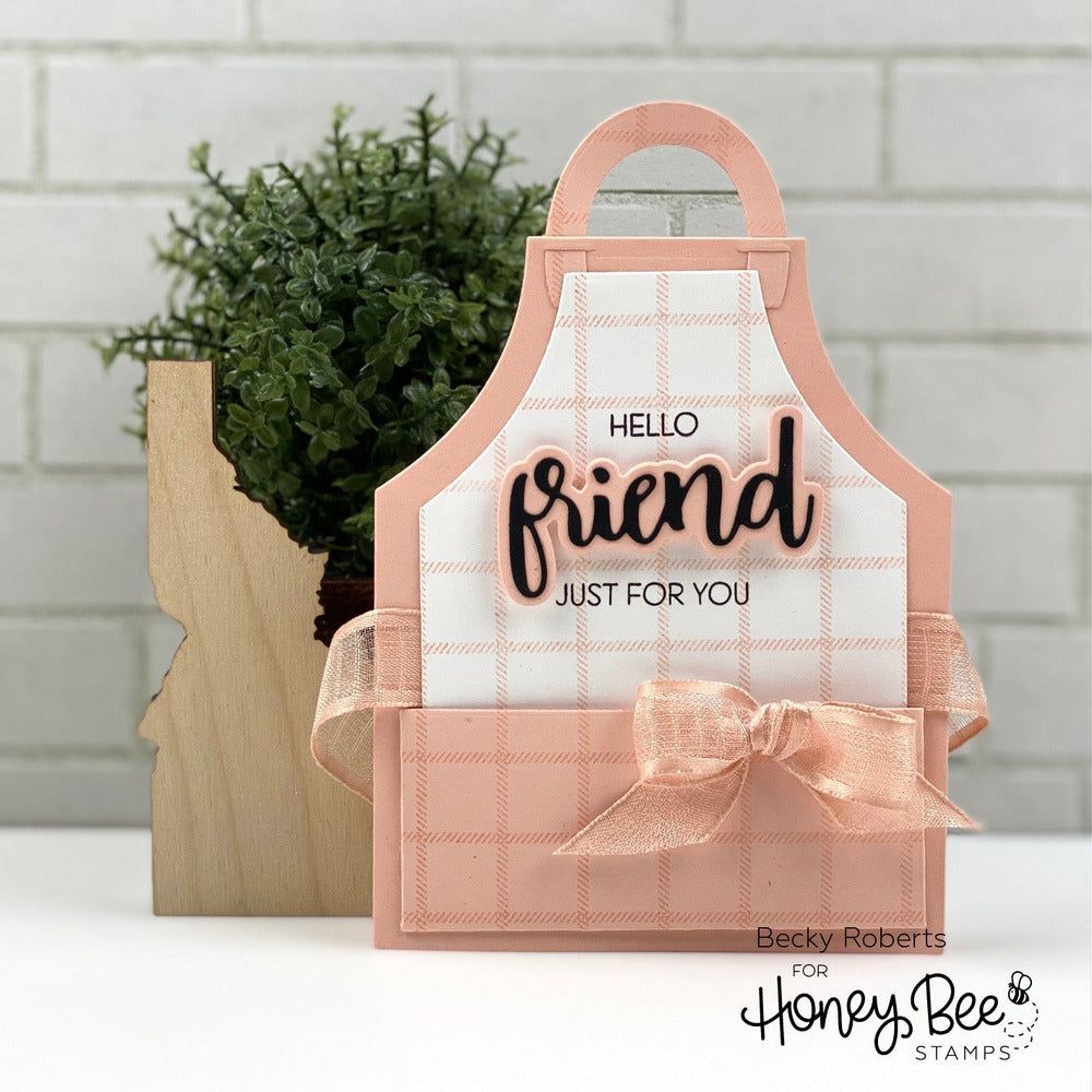Apron A2 Card - Honey Cuts - Stand - Alone Dies - Honey Bee Stamps