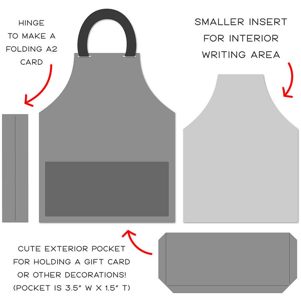 Apron A2 Card - Honey Cuts - Stand - Alone Dies - Honey Bee Stamps