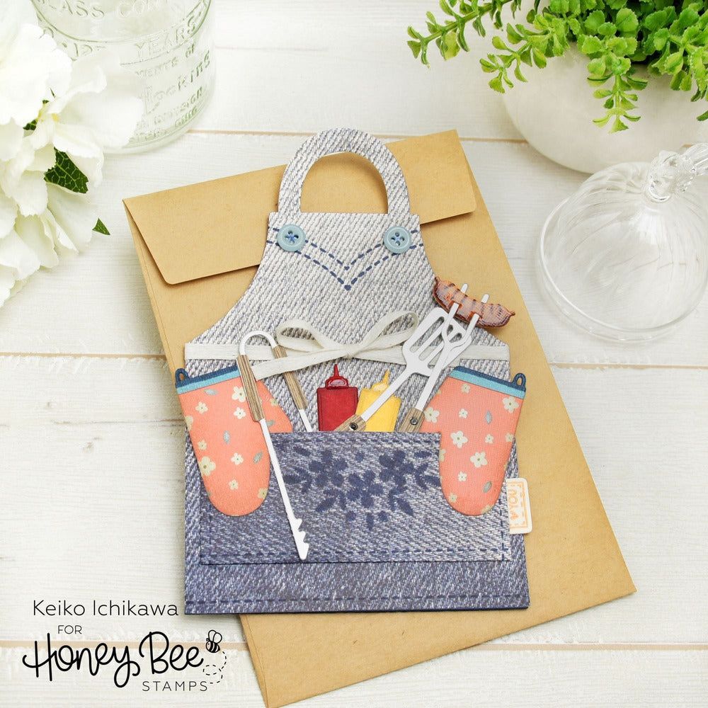 Apron: BBQ Add - On - Honey Cuts - Stand - Alone Dies - Honey Bee Stamps