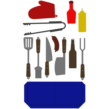 Apron: BBQ Add - On - Honey Cuts - Stand - Alone Dies - Honey Bee Stamps