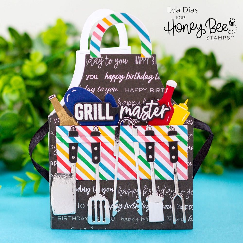 Apron: BBQ Add - On - Honey Cuts - Stand - Alone Dies - Honey Bee Stamps