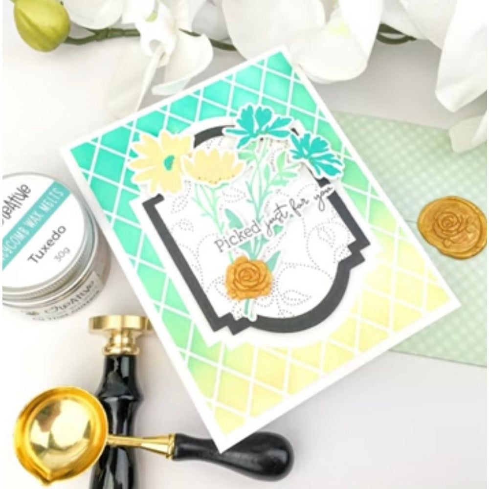 Art Deco Patterns - Set of 3 - 6x6" Stencils - Retiring - Honey Bee Stamps