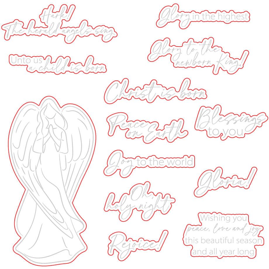 Artsy Angel - Honey Cuts - Coordinating Dies - Honey Bee Stamps