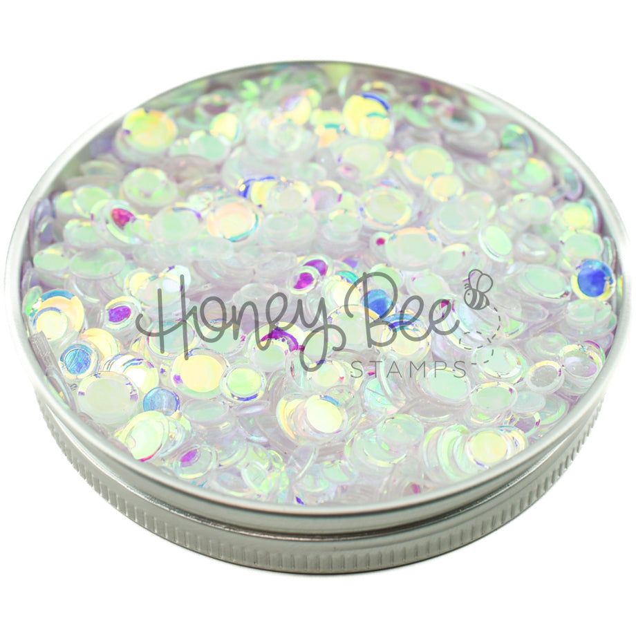 Aurora Lights - Clear Iridescent Confetti Mix - Honey Bee Stamps