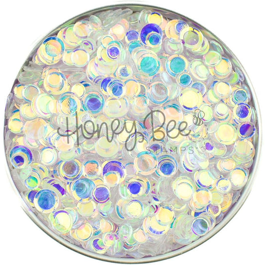 Aurora Lights - Clear Iridescent Confetti Mix - Honey Bee Stamps