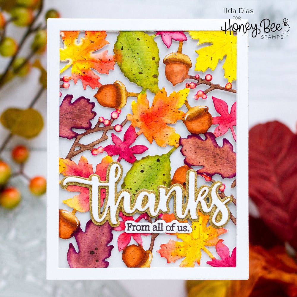Autumn Splendor Cover Plate Honey Cuts Honey Bee Stamps