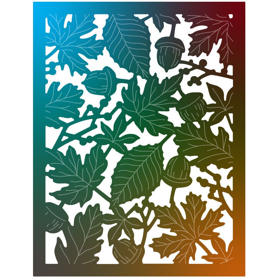 Autumn Splendor Cover Plate - Honey Cuts - Stand - Alone Dies - Honey Bee Stamps