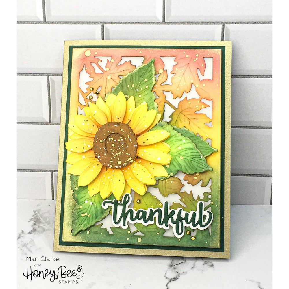 Autumn Splendor Cover Plate - Honey Cuts - Stand - Alone Dies - Honey Bee Stamps