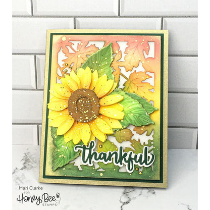 Autumn Splendor Cover Plate - Honey Cuts - Stand - Alone Dies - Honey Bee Stamps