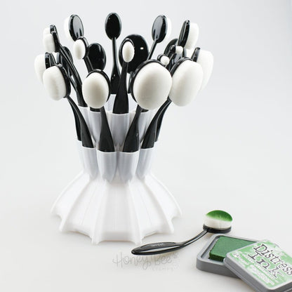 Ballerina Blending Brush Caddy - White - Honey Bee Stamps