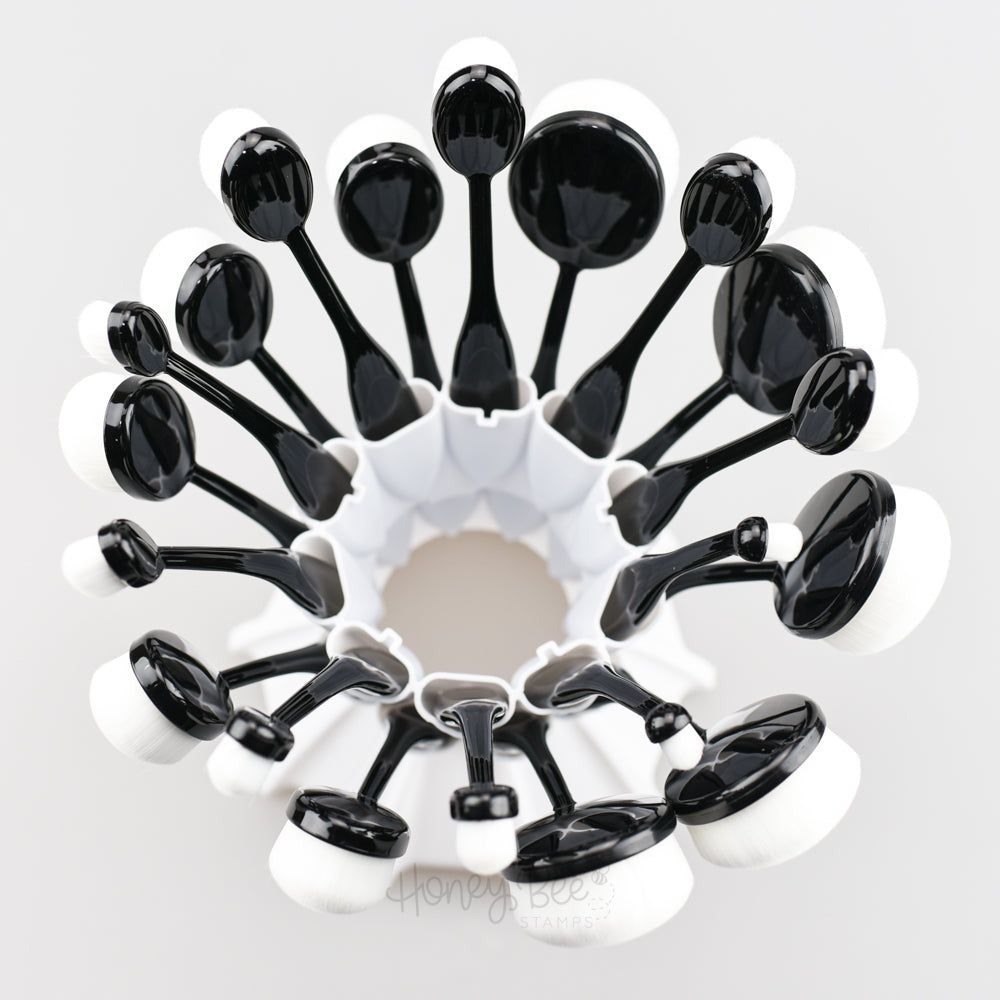 Ballerina Blending Brush Caddy - White - Honey Bee Stamps