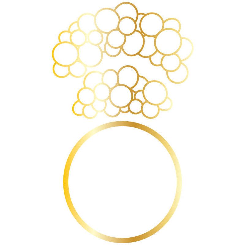 Balloon Arch - Hot Foil and Letter Press Plate - Retiring - Honey Bee Stamps