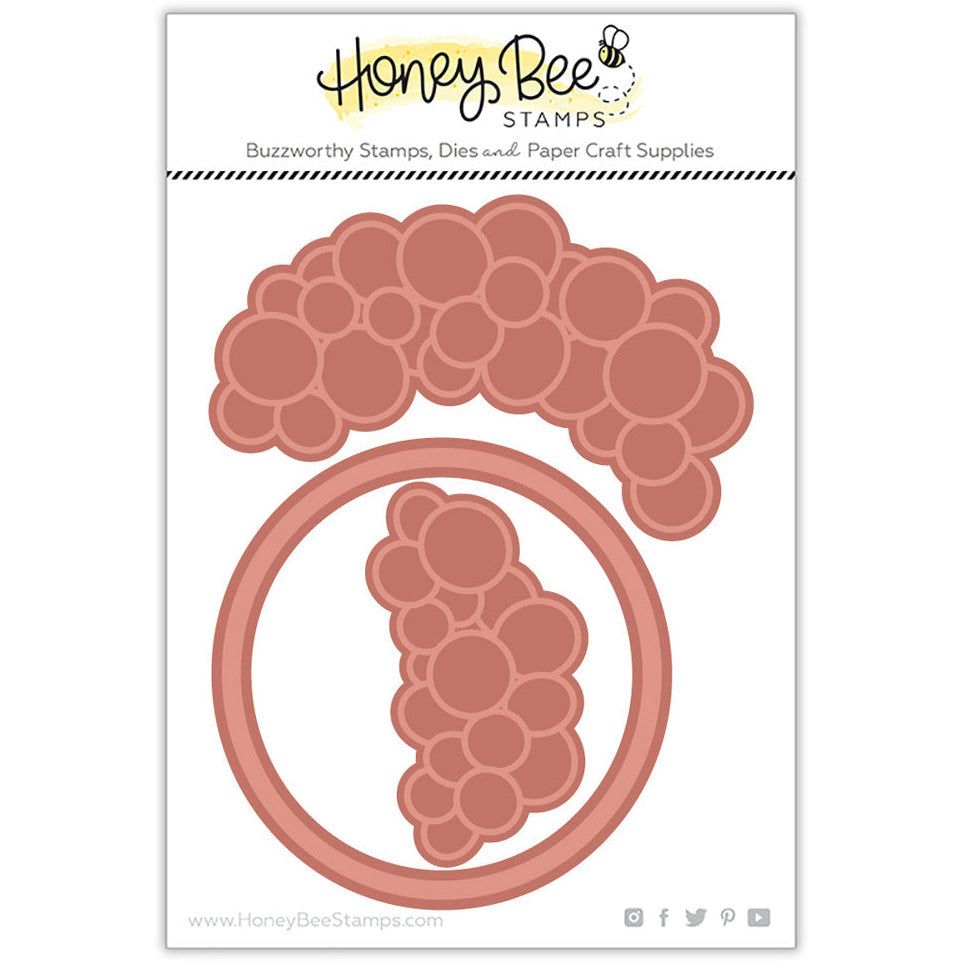 Balloon Arch - Hot Foil and Letter Press Plate - Retiring - Honey Bee Stamps