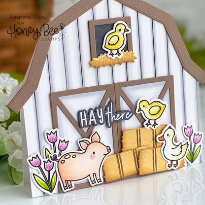 Barn Scene Builder - Honey Cuts - Stand - Alone Dies - Honey Bee Stamps