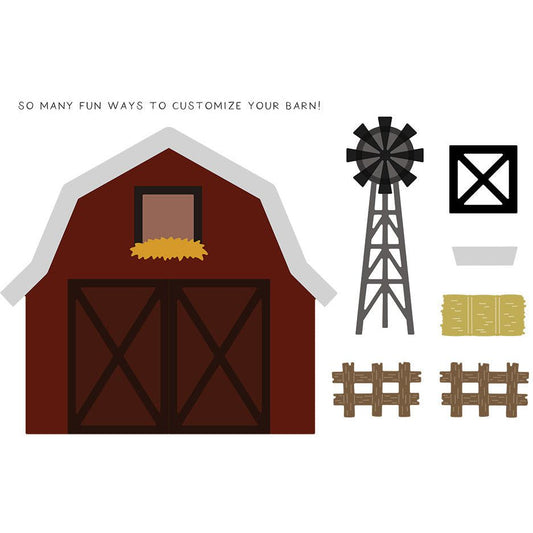 Barn Scene Builder - Honey Cuts - Stand - Alone Dies - Honey Bee Stamps