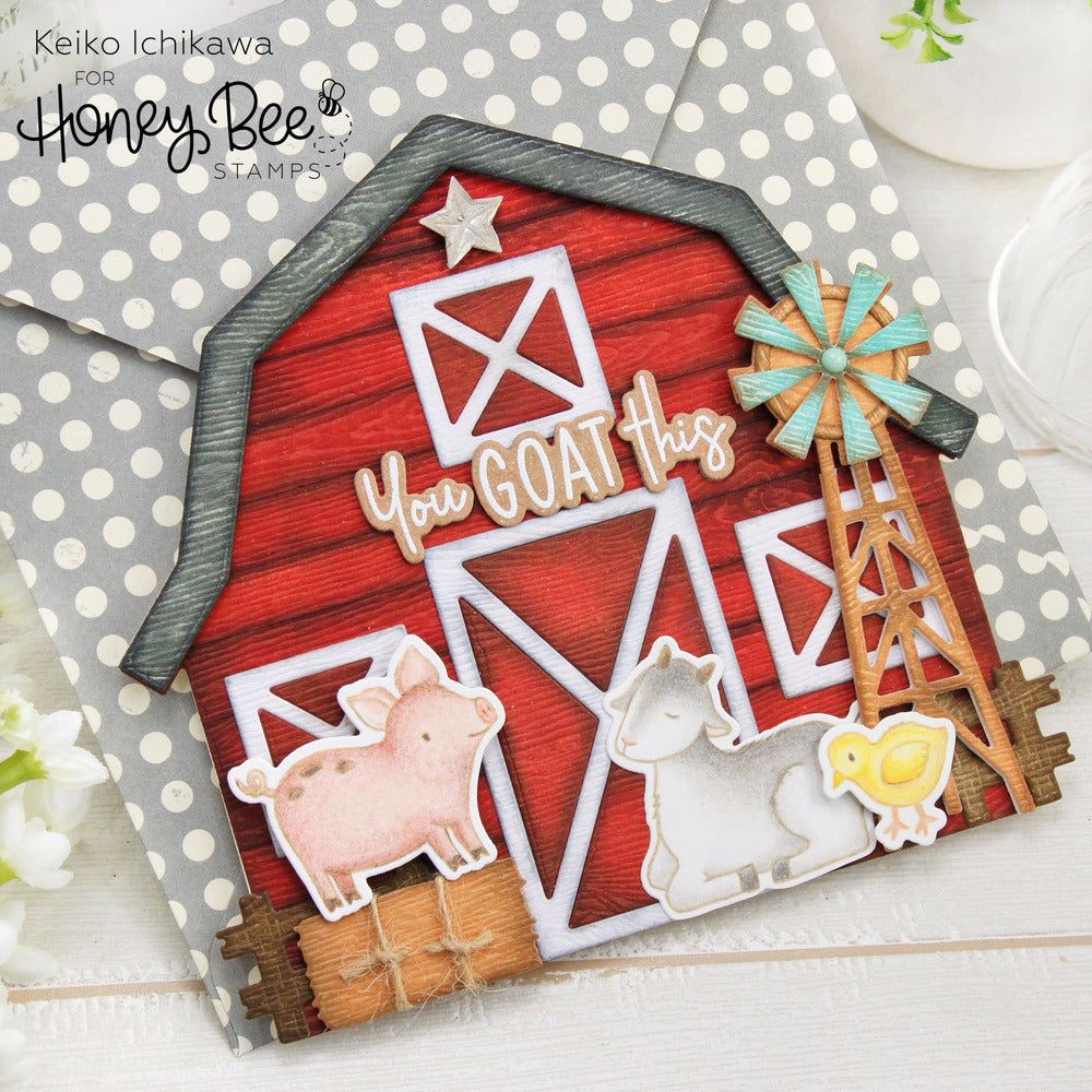 Barn Scene Builder - Honey Cuts - Stand - Alone Dies - Honey Bee Stamps