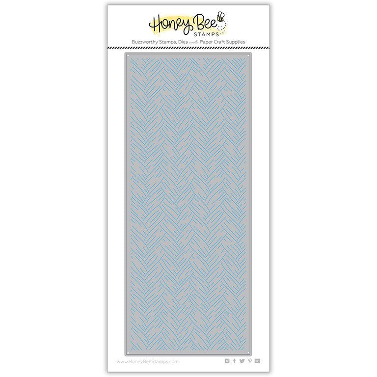 Basketweave Slimline Cover Plate - Honey Cuts - Stand - Alone Dies - Retiring! - Honey Bee Stamps