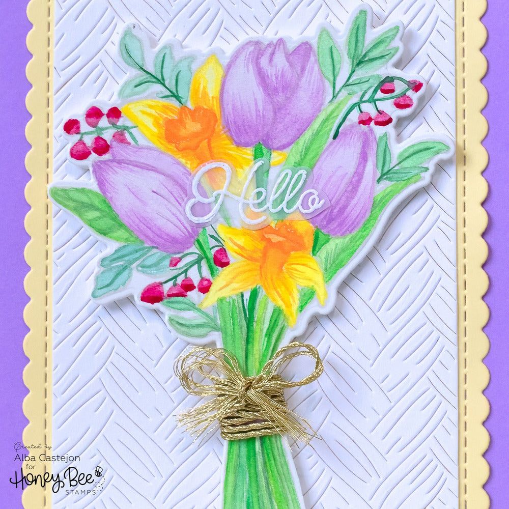 Basketweave Slimline Cover Plate - Honey Cuts - Stand - Alone Dies - Retiring! - Honey Bee Stamps