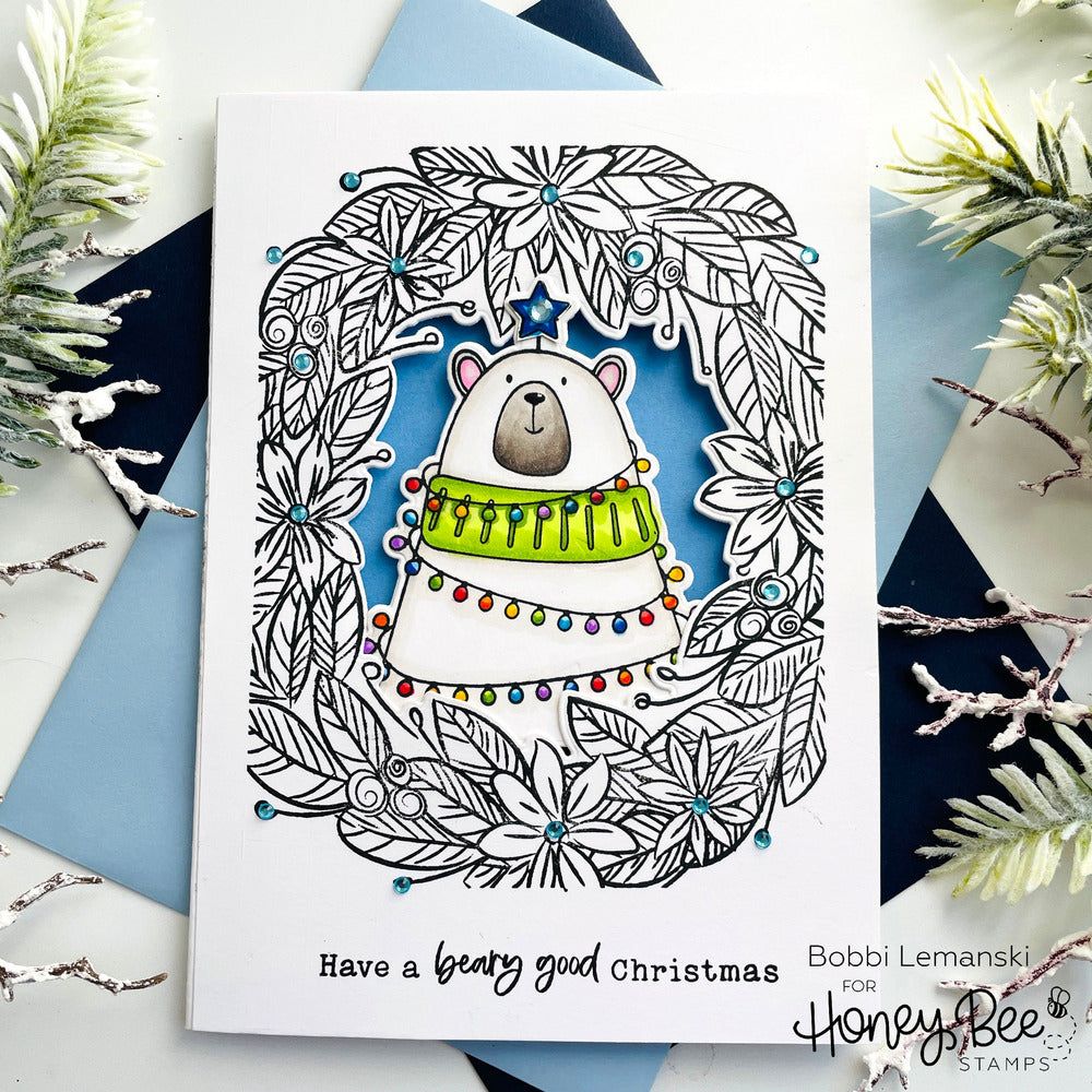 Bear Hugs - 4x5 Photopolymer Stamp Set - Honey Bee Stamps