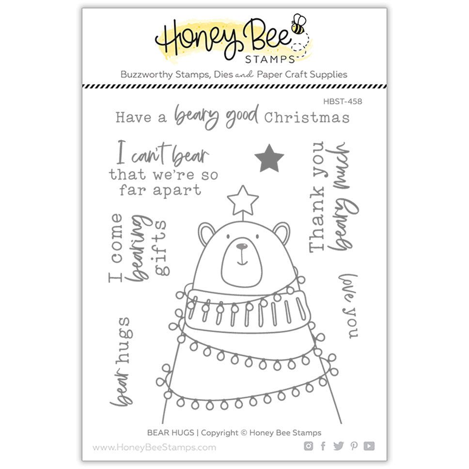 Bear Hugs - 4x5 Photopolymer Stamp Set - Honey Bee Stamps