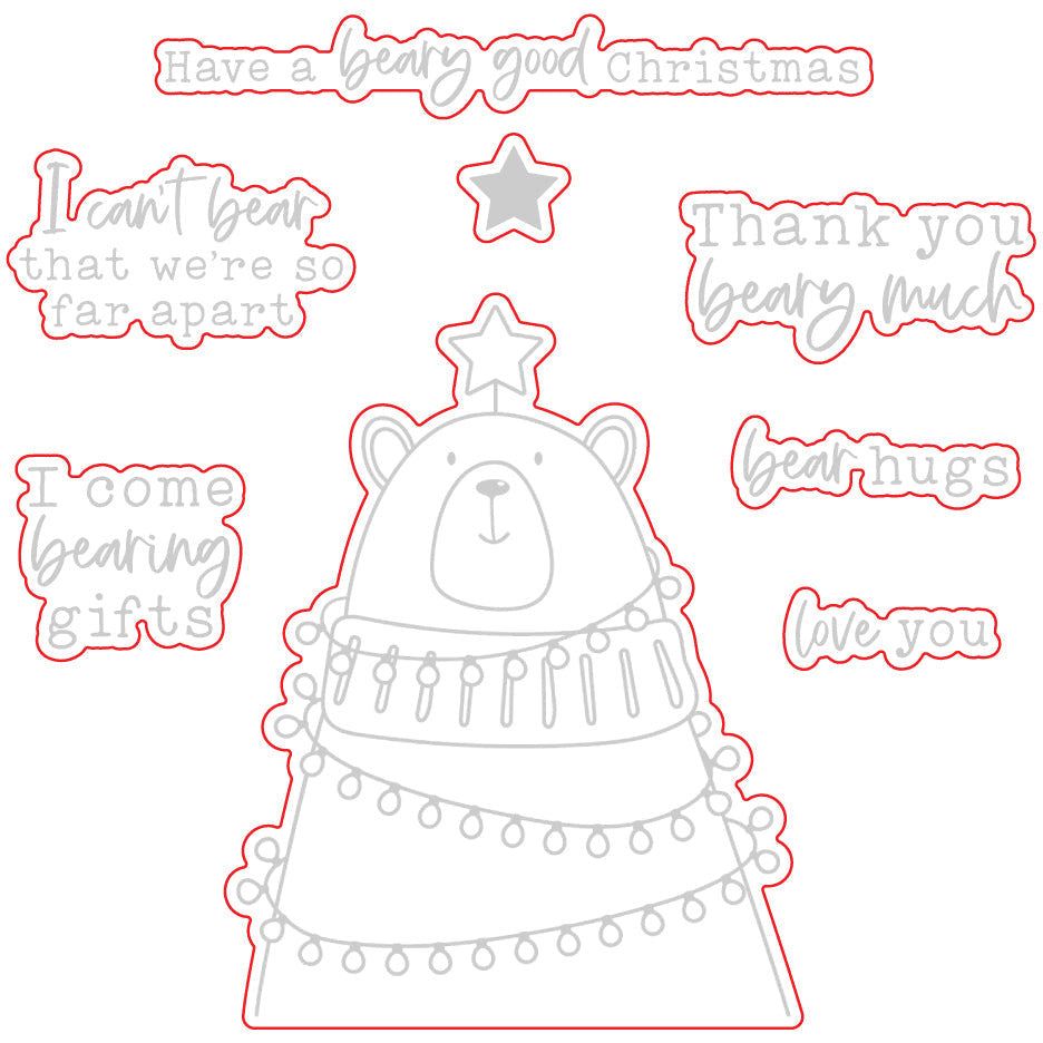 Bear Hugs - Honey Cuts - Coordinating Dies - Honey Bee Stamps