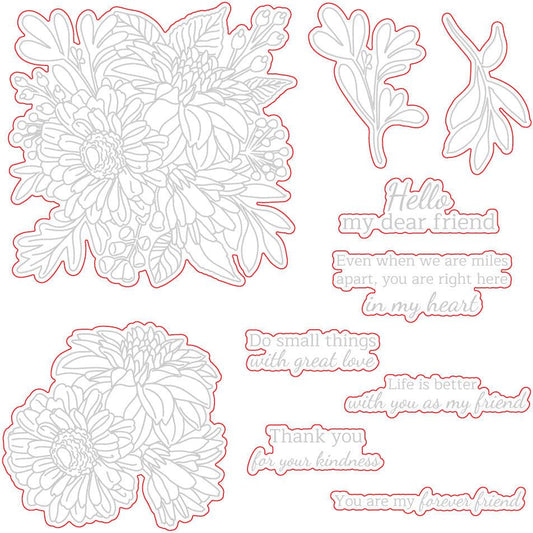 Beautiful Blooms - Honey Cuts - Coordinating Dies - Honey Bee Stamps